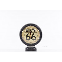 Black Gasoline 66 Gas Pump Clock Model