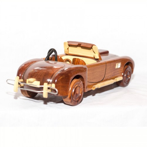 1965 Shelby Cobra Wooden Car Scale Model