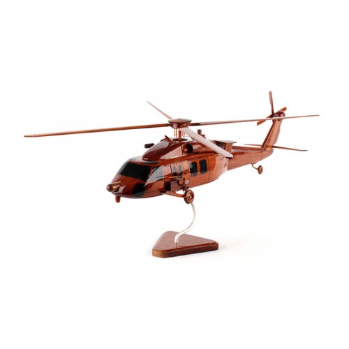 Sikorsky SH-60 Seahawk Mohogany Wood helicopter Model