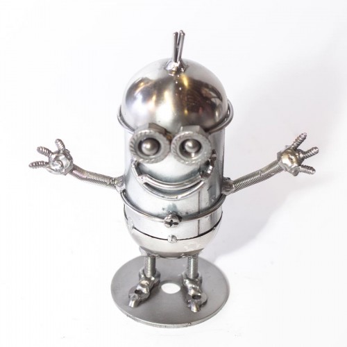 Metal Minion Sculpture - Banana Model Figure