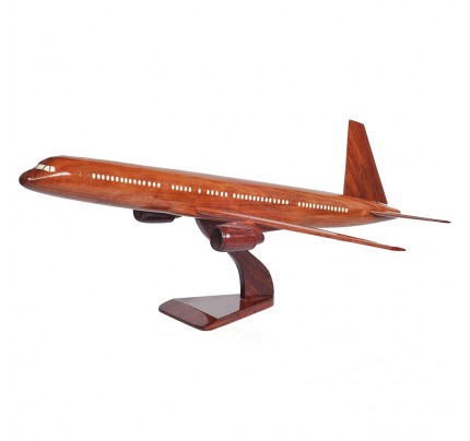 Boeing 757 Solid Mahogany Wooden Airplane Model