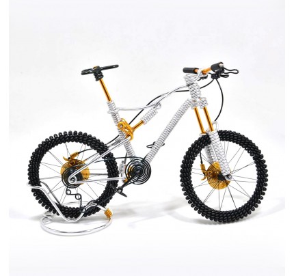 Bicycle Aluminium Wire Art Sculpture handmade bike miniature sculpture