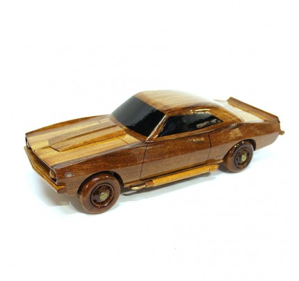 Chevrolet (Chevy) Camaro Wood Car Model  Wooden Hand Carved