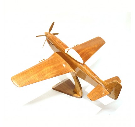 North American P-51 Mustang Fighter Airplane - Mahogany Wooden model Aircraft