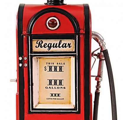 Gas Pump with Clock 1:4