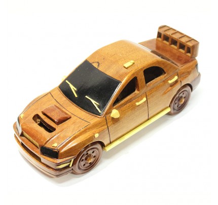 Subaru Wooden Car Scale Model - Wooden Hand Carved