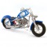 Wire Art Motorcycle Blue - Handmade Aluminium