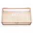 Personalized Glass Jewelry Box With Rose Gold - Modern Serif Initials Printing