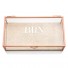 Personalized  Glass Jewelry Box With Rose Gold Edges