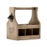 Wood Beer Bottle Caddy With Opener - Save Water Drink Beer