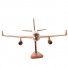 Boeing 757 wooden airplane kiln-dried mahogany