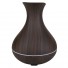 Wood Grain Aroma Diffuser, Essential Oil Diffuser with Mini Vase Tulip