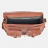 Vintage Leather Satchel Shoulder Bag - Handmade