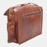 Vintage Leather Satchel Shoulder Bag - Handmade