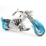Dragon Motorcycle Model - Wire Art Model in Blue