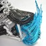 Dragon Motorcycle Model - Wire Art Model in Blue