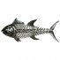 Handcrafted Fish Bones Metal Wall Art , Handmade in Haiti (