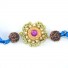 Handmade Zardozi Rakhi Golden Color