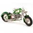 Wire Art Motorcycle Green - Handmade Aluminium Wire Art Sculpture