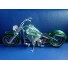 Wire Art Motorcycle Green - Handmade Aluminium Wire Art Sculpture
