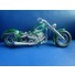 Wire Art Motorcycle Green - Handmade Aluminium Wire Art Sculpture