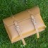 Large Bicycle Bag Saddle / Handlebar / Frame Bag in TAN LEATHER
