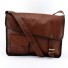Leather Laptop Briefcase / Messenger Bag - Cross Body Shoulder Vintage Style Bag