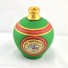 Earthen handmade and handpainted terracotta Vase Matki shape green