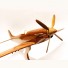 North American P-51 Mustang Fighter jet scale wooden model 