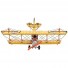 1918 Yellow Curtiss JN-4 1:24 Scale Model Plane