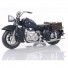 Black Vintage Motorcycle Scale Model