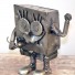 Spongebob Sponge Recycled Scrap Metal Sculpture Handmade Statue