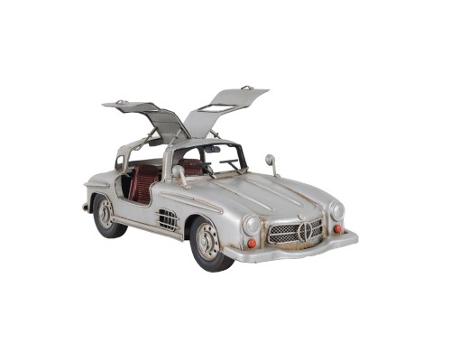 Mercedes Benz 300L Gullwing Silver Car Model