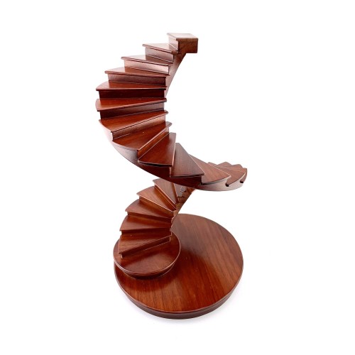 Library Spiral Stairs Architectural 3D Wooden Model