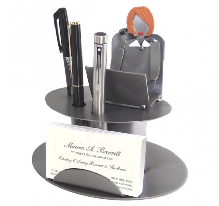 Desk Accessory Female Executive Business Card Holder