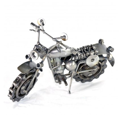 Dirt Bike / Motorcycle Metal Model : Metal Sports Motorcycle Sculpture