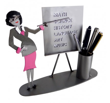 Female Teacher Pen Holder