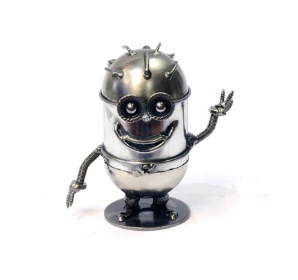 Minion Banana Model Figure (Type 3) - Scrap Metal Sculpture