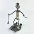 Skiing Metal Sculpture - Gift for Skiing lover